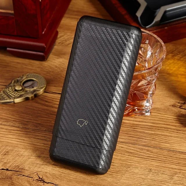 Portable Carbon Fiber Cigar Case