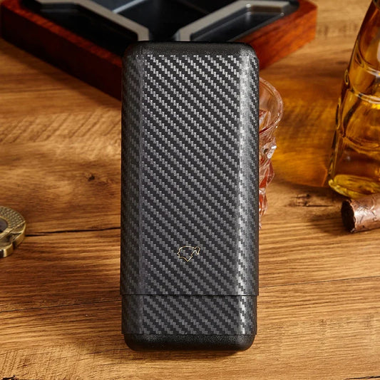 Portable Carbon Fiber Cigar Case